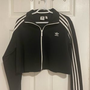 Adidas cropped zip hip